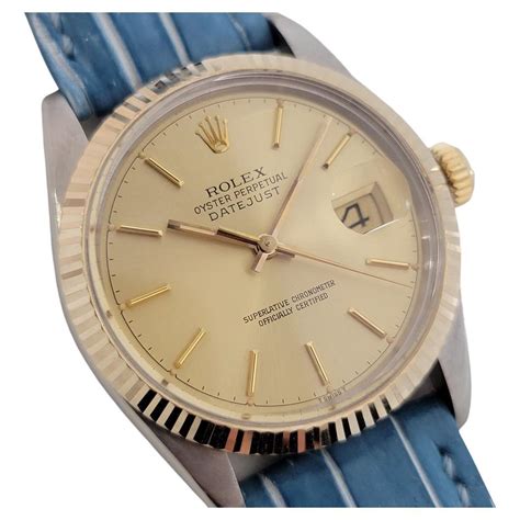 Rolex Mens Rolex Oyster Datejust Ref 16013 18k SS Automatic.